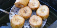 Friture des bananes plantains