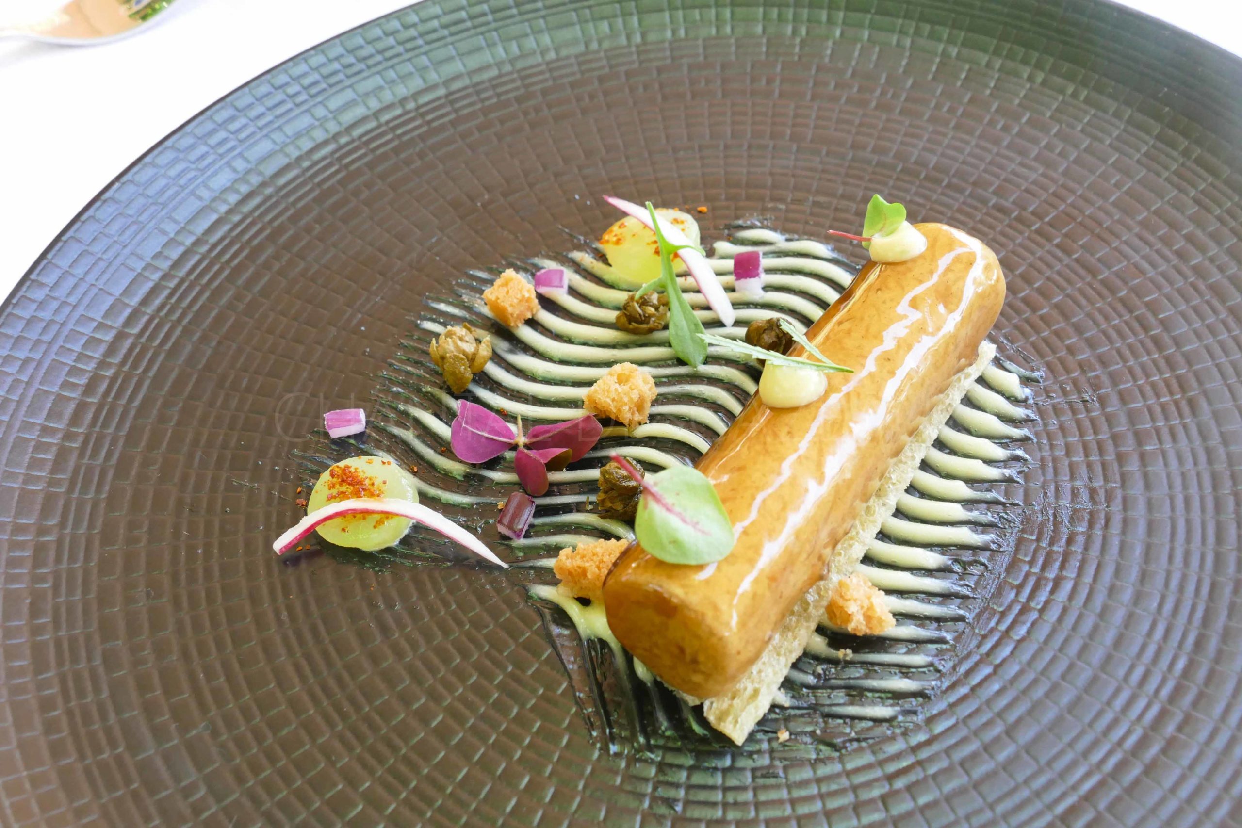 Photo De Buche De Noel Comme Plat Dans Un Restaurant Haut De Gamme