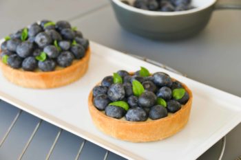 Recette tarte citron basilic et myrtilles