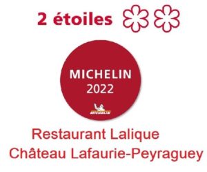 Deux étoiles Michelin pour le restaurant Lalique Château Lafaurie-Peyraguey