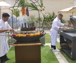 Déjeuner à La Terrasse de Lafaurie, en mode Brasero