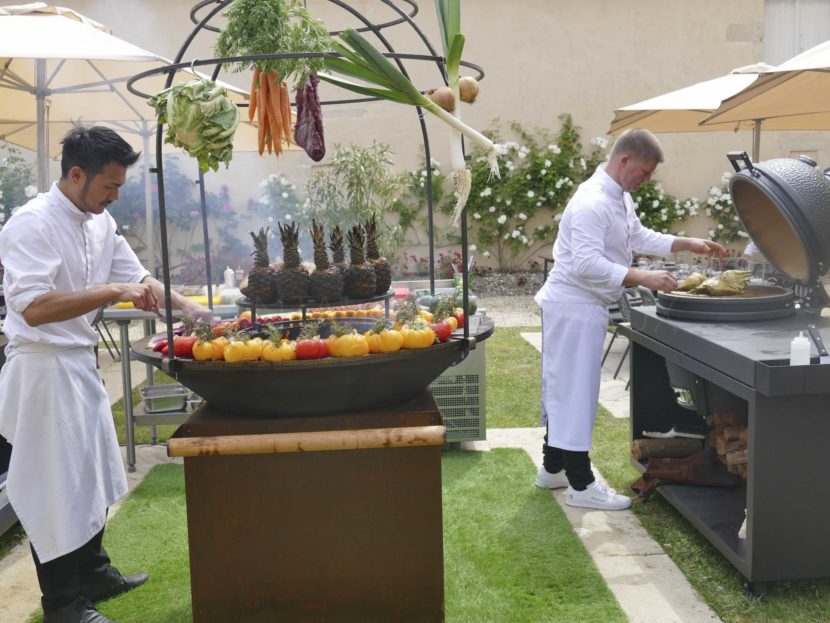 Déjeuner à La Terrasse de Lafaurie, en mode Brasero